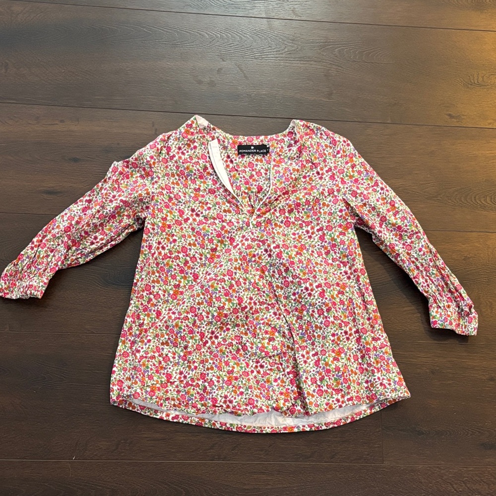 Pomander Place Floral Blouse